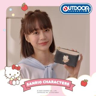 【OUTDOOR】Hello Kitty票卡零錢夾-黑 ODKT24J05BK