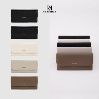 【ROBINMAY】楉木真皮長夾(磁扣封口/多色任選)