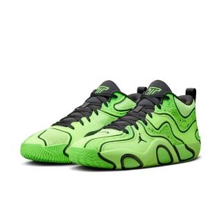 【NIKE 耐吉】籃球鞋 男鞋 運動鞋 塔圖姆 包覆 緩震 JORDAN TATUM 3 PF 黑綠 HV5912-300