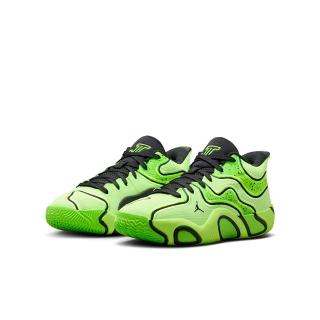 【NIKE 耐吉】籃球鞋 女鞋 大童 運動鞋 塔圖姆 包覆 緩震 JORDAN TATUM 3 GS 黑綠 HV5894-300