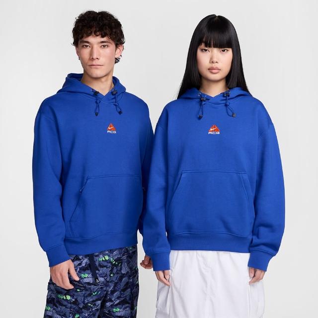 【NIKE 耐吉】長袖上衣 男 女 帽T 磨毛 AS U ACG TF TUFF FLC PO HOODIE 藍 DH3088-480