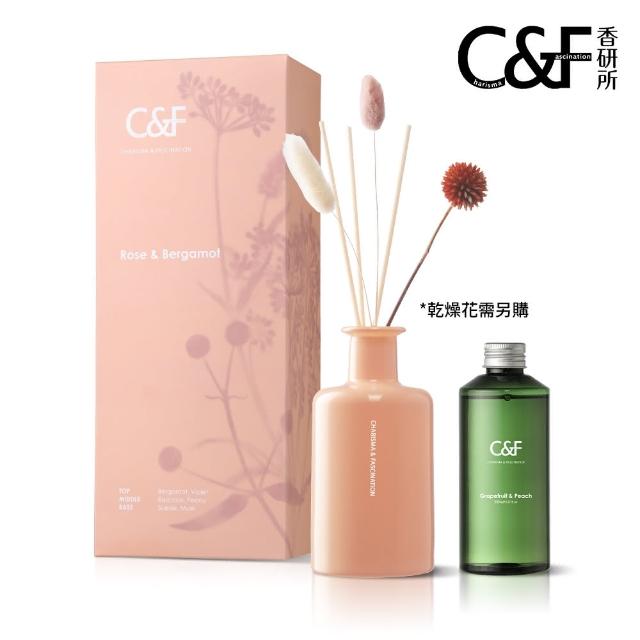 【C&F 香研所】孚日花園空間香氛瓶1+1超值組(香氛瓶200ml*1+補充瓶200ml*1)