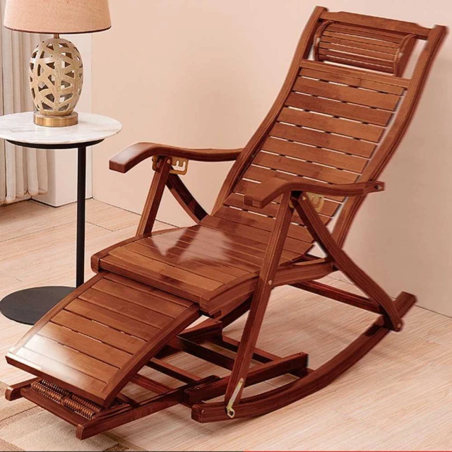 一格家居 加長寬版船椅(躺椅 搖搖椅 竹椅 折疊椅 午睡椅 