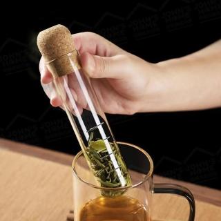【JOHN HOUSE】耐熱玻璃泡茶器 耐150°C高溫 試管型濾茶器 茶漏 沖泡器(沖茶器)