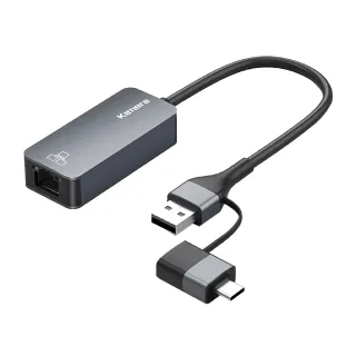 【Kamera】USB3.0轉RJ45 2.5G 二合一外接網路卡(網卡轉換線轉換器/乙太網路/KA-AC2.5G)