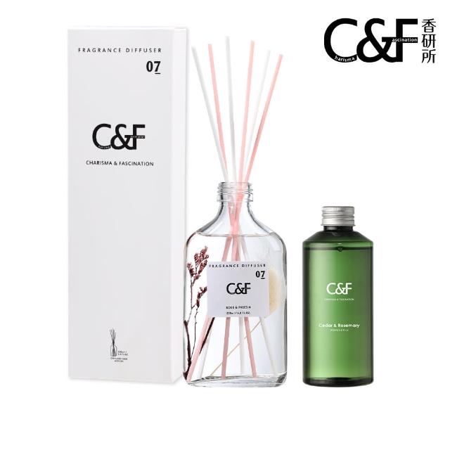 【C&F香研所】花園孚日系香氛精油擴香1+1超值組(正貨200ml*1+補充瓶200ml*1)