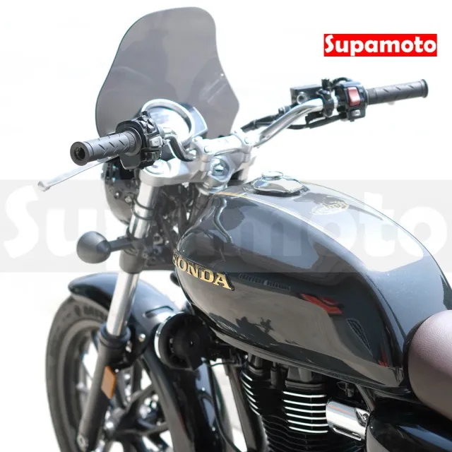 【Supamoto】通用擋風鏡—A(風鏡/復古/整流罩/圓燈/大燈/街車/檔車/CB350/機車改裝)