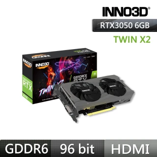 【Inno3D 映眾】GeForce RTX 3050 6GB GDDR6 TWIN X2 顯示卡(N30502-06D6-1711VA60)