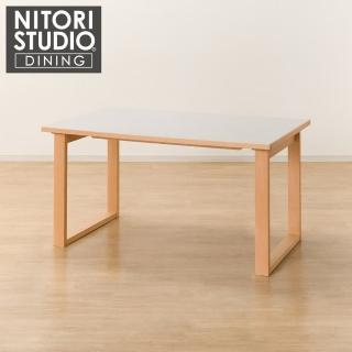 【NITORI 宜得利家居】◎陶板實木餐桌 N COLLECTION T-11U 135 NA/WH(陶板餐桌 陶板 實木餐桌)