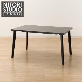 【NITORI 宜得利家居】◎陶板實木餐桌 N COLLECTION T-12 135 BK/GY(陶板餐桌 陶板 實木餐桌)