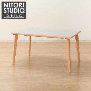 【NITORI 宜得利家居】◎陶板實木餐桌 N COLLECTION T-12 135 NA/WH(陶板餐桌 陶板 實木餐桌)