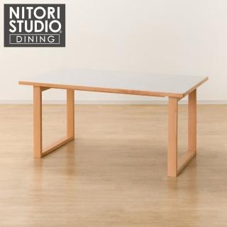 【NITORI 宜得利家居】◎陶板實木餐桌 N COLLECTION T-11U 150 NA/WH(陶板餐桌 陶板 實木餐桌)