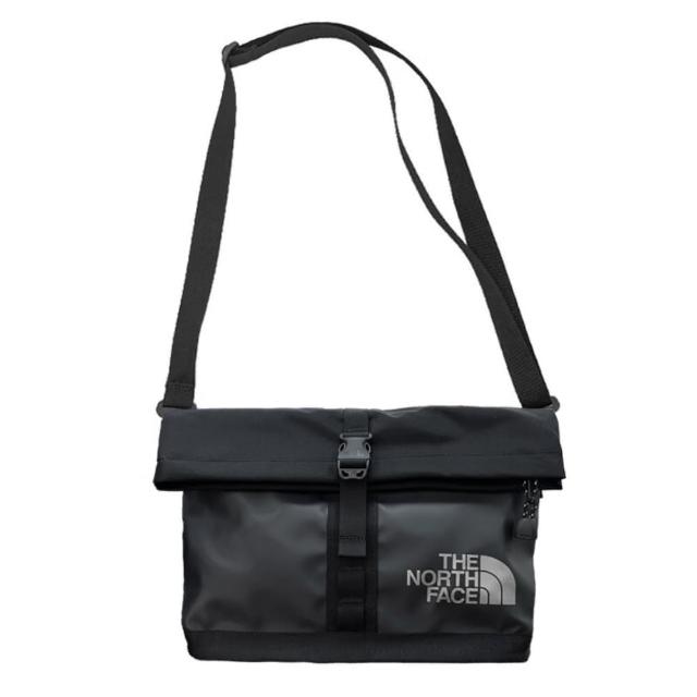 【The North Face】北臉 側背包 斜背包 小包 運動小包 隨身小包 BASE CAMP SHOULDER BAG 黑 NF0A8BK6BIA