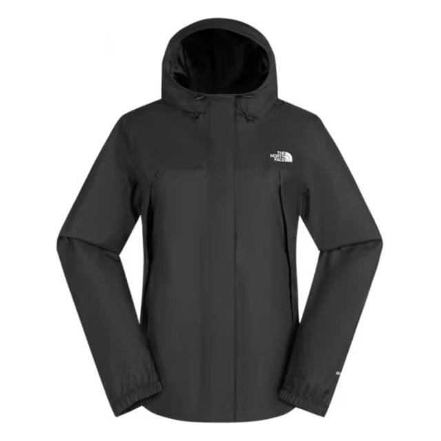 【The North Face】北臉 外套 女 運動連帽外套 防潑水 透氣 衝鋒衣 W ANTORA RAIN JACKET 黑 NF0A8DFAJK3