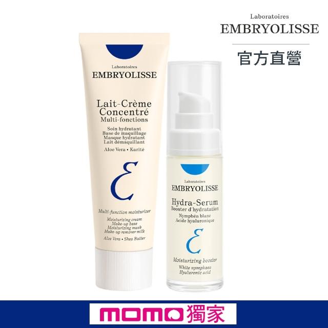 【Embryolisse 恩倍思 官方直營】超水感保濕組(神奇保濕霜75ml+保濕超水感精華液30ml)