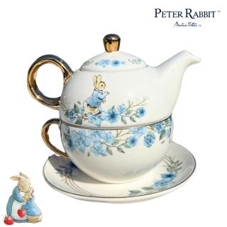【PETER RABBIT 比得兔】青花瓷陶瓷花茶壺禮盒 子母壺 一杯一盤一壺