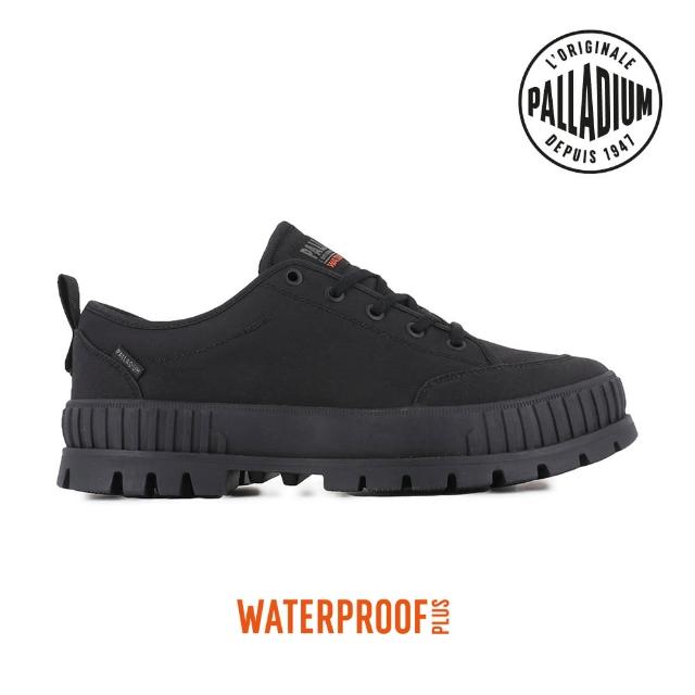 【Palladium】PALLASHOCK LO WP+厚底巧克力橘標防水靴/防水鞋/休閒鞋-男鞋/女鞋-黑(74408-001-M)