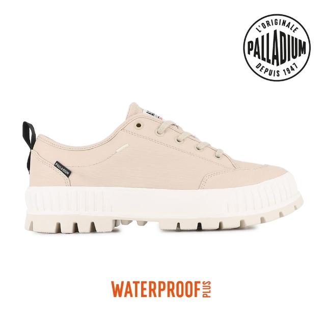 【Palladium】PALLASHOCK LO WP+厚底巧克力橘標防水靴/防水鞋/休閒鞋-男鞋/女鞋-奶茶(74408-217-M)