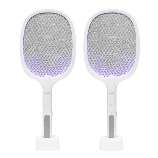 【勳風】超值2入組-二合一充電式捕蚊拍/電蚊拍/捕蚊燈(DHF-T7042)