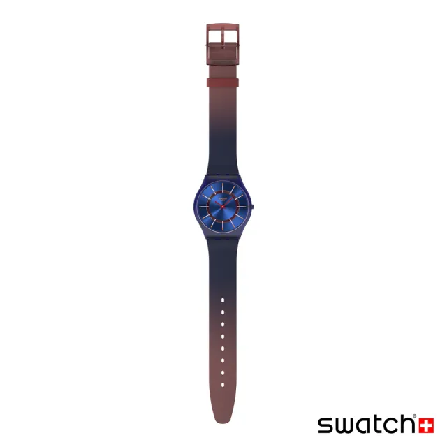 【SWATCH】VERY JAZZY BERRY 超薄手錶/男錶/女錶/瑞士製造 SS08N117(34mm)