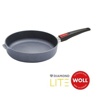 【Woll】德國歐爾DIAMOND LITE新鑽石 鑄造不沾深平底鍋28cm(電磁爐適用/可拆式把手)