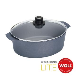 【Woll】德國歐爾DIAMOND LITE新鑽石 鑄造不沾橢圓湯鍋31cm x 26cm(附安全玻璃蓋)