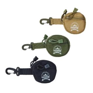 【PAMABE OUTDOOR】3入露營機能圓形零錢包(側包/小包/機能包/露營/萬用包/鑰匙包/跑步/登山/收納包)