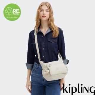 【KIPLING官方旗艦館】『牛角包』溫柔米多袋實用側揹包-GABBIE S