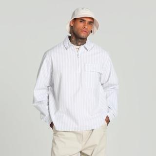 【PUMA】長袖上衣 男 襯衫 寬鬆 歐規 MMQ 藍白 62934547