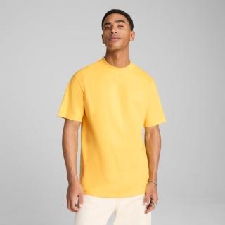 【PUMA】短袖上衣 男 歐規 MMQ 黃 62400955