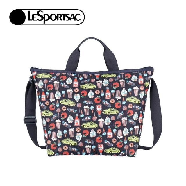 【Lesportsac】兩用托特包(紐約美食插畫風)