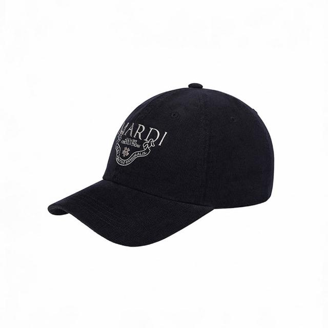 【MARDI MERCREDI】燈芯絨棒球帽 黑色 學院風 刺繡 CORDUROY CAP ALUMNI CLASSIQUE