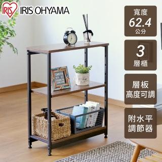 【IRIS】三層鐵木層架SWR-6280(層架 收納櫃 收納架 木層架 三層收納 置物架 置物櫃 置物層架)