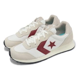 【CONVERSE】休閒鞋 Omega Trainer 男鞋 女鞋 米白 紅 麂皮 尼龍 復古 情侶鞋(A13377C)