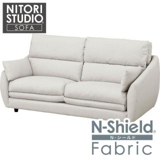 【NITORI 宜得利家居】◎耐磨耐刮 防潑水貓抓布 3人用布沙發 BS09 N-SHIELD FB AQ-LGY(耐磨耐刮)