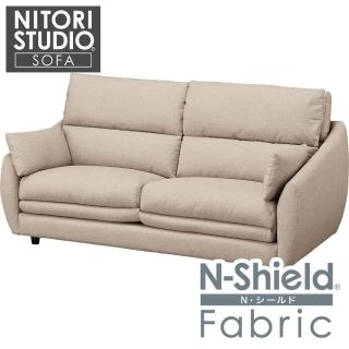 【NITORI 宜得利家居】◎耐磨耐刮 防潑水貓抓布 3人用布沙發 BS09 N-SHIELD FB AQ-BE(耐磨耐刮)
