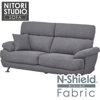 【NITORI 宜得利家居】◎耐磨耐刮 防潑水貓抓布 3人用布沙發 BS13 N-SHIELD FB AQ-MGY(耐磨耐刮)