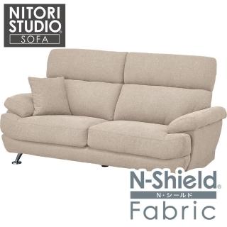 【NITORI 宜得利家居】◎耐磨耐刮 防潑水貓抓布 3人用布沙發 BS13 N-SHIELD FB AQ-BE(耐磨耐刮)