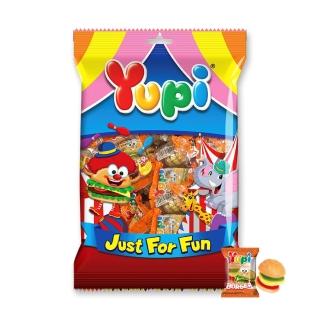 【YUPI 呦皮】漢堡QQ糖378g(歡樂分享包)