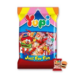 【YUPI 呦皮】QQ糖可樂漢堡378g(歡樂分享包)