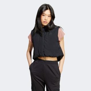 【adidas 愛迪達】背心 女 慢跑 W CE Q1 CROVEST 黑 JF3418