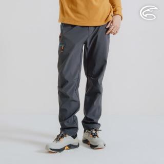【ADISI】男Softshell撥水防風輕量保暖長褲 AP2421031 石墨灰 M-3XL(防風膜 磨毛 防潑水 彈性 快乾 軟殼)