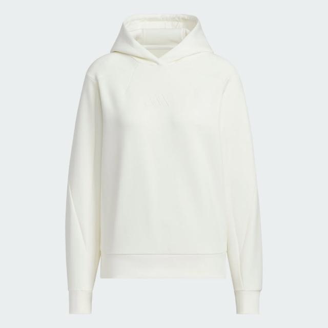 【adidas 愛迪達】長袖上衣 女 帽T MT HOODY 白 JM8793