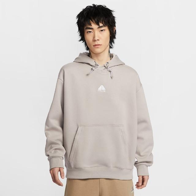 【NIKE 耐吉】長袖上衣 男 女 帽T 防潑水 寬鬆版 AS U ACG TF TUFF FLC PO HOODIE 灰 DH3088-009