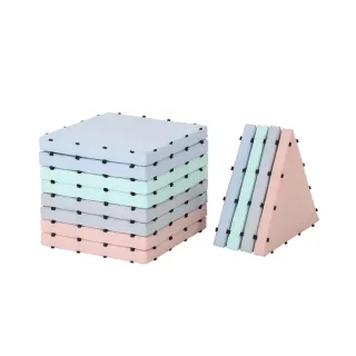 【孩記得】FunDay 疊疊遊戲墊｜B組(小正方8片/4色、小三角4片/4色)