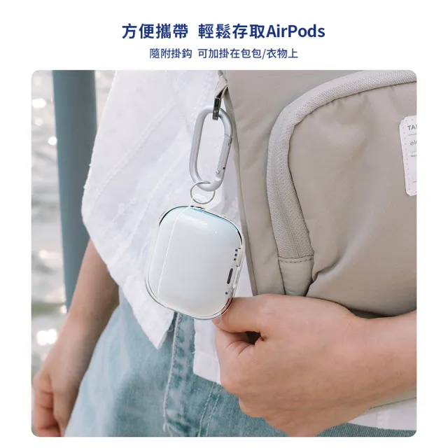 【Elago】AirPods 4 無痕透明保護殼 附扣環(防撞/防摔)