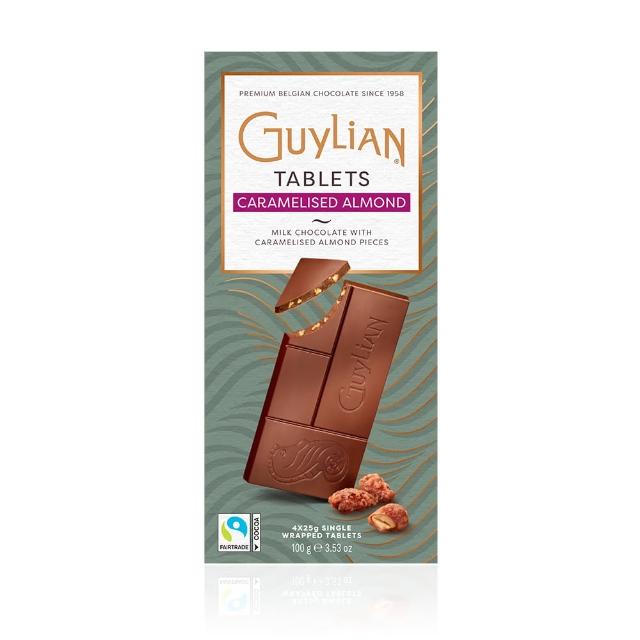 【Guylian 吉利蓮】焦糖杏仁牛奶巧克力(100g)