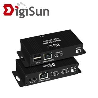 【DigiSun 得揚】KE635 KVM HDMI+USB 網路線訊號延長器 直線：50公尺
