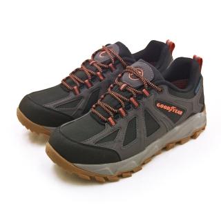 【GOODYEAR 固特異】男 專業多功能郊山防水戶外越野鞋 飛羚系列(黑灰橘 43430)