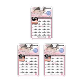 【Lumina 露蜜】單簇式假睫毛84入梨花S12*三組(梗線柔軟/模擬補強/可重覆使用)